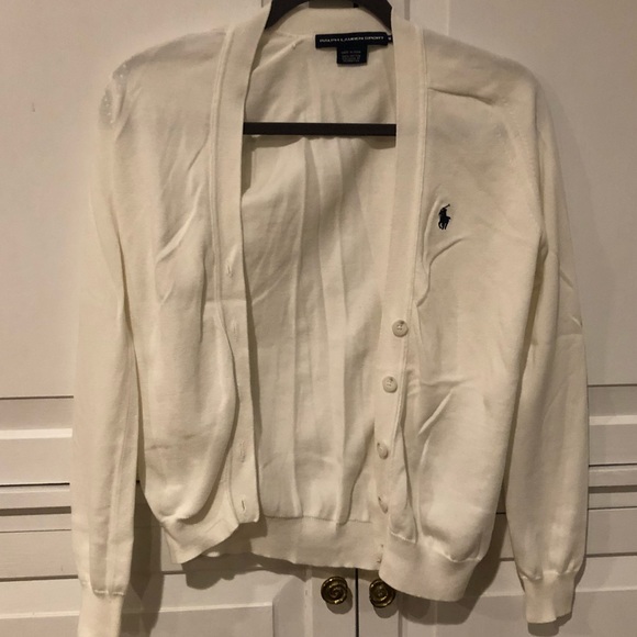 Ralph Lauren Sport White Cardigan - Picture 1 of 2